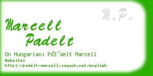 marcell padelt business card